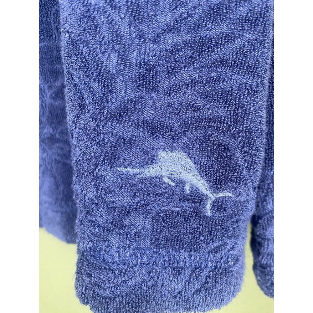 Tommy Bahama Sweatshirt Mens Size XL Navy Blue Paradise Poolside Towel Hoodie - Picture 8 of 9